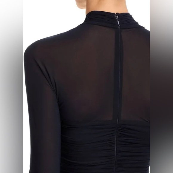 Ronny Kobo Afra Ruched Bodycon Dress in Navy XS - Picture 7 of 16